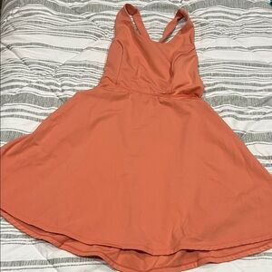 Peach Athletic Dress with Open Back